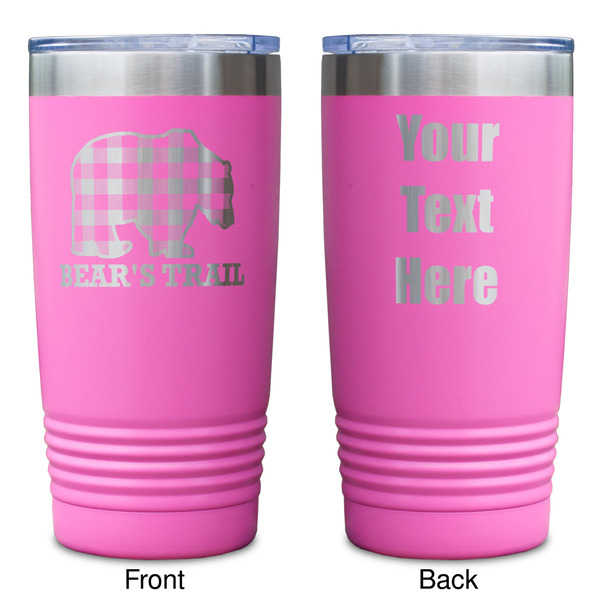 Lumberjack Plaid Pink Polar Camel Tumbler - 20oz - Double Sided - Approval