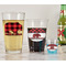 Lumberjack Plaid Pint Glass - Two Content - In Context