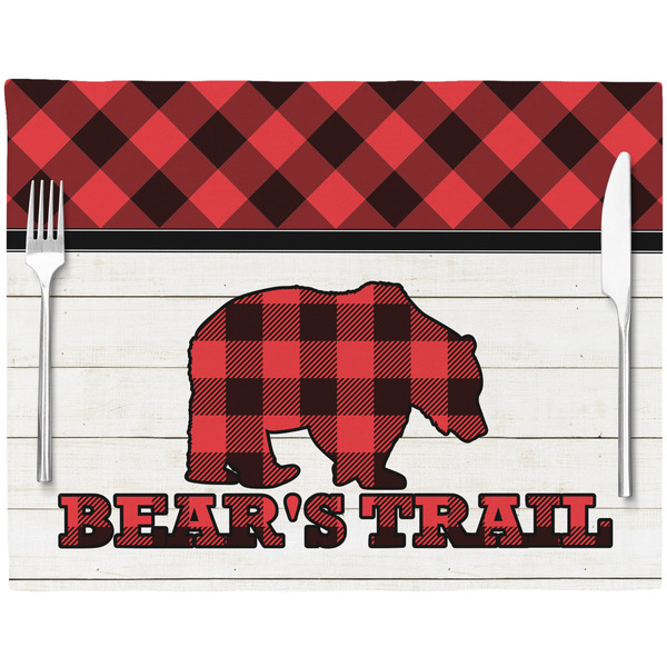 Lumberjack Plaid Placemat with Props