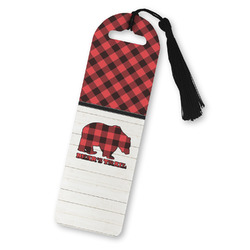 Lumberjack Plaid Plastic Bookmark (Personalized)