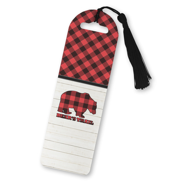 Custom Lumberjack Plaid Plastic Bookmark (Personalized)