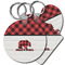 Lumberjack Plaid Plastic Keychain (Personalized)