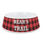 Lumberjack Plaid Plastic Dog Bowl (Personalized)