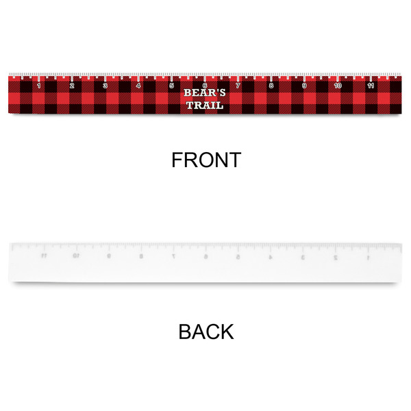 Lumberjack Plaid Plastic Ruler - 12" - APPROVAL