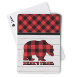 Lumberjack Plaid Playing Cards (Personalized)