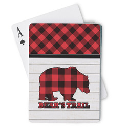 Lumberjack Plaid Playing Cards (Personalized)