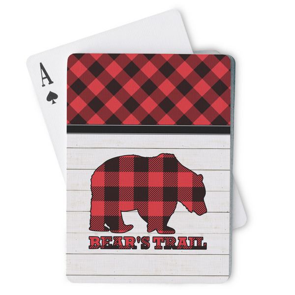 Custom Lumberjack Plaid Playing Cards (Personalized)