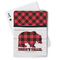 Lumberjack Plaid Playing Cards - Front View