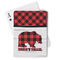 Lumberjack Plaid Playing Cards (Personalized)