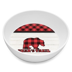 Lumberjack Plaid Melamine Bowl - 8 oz (Personalized)