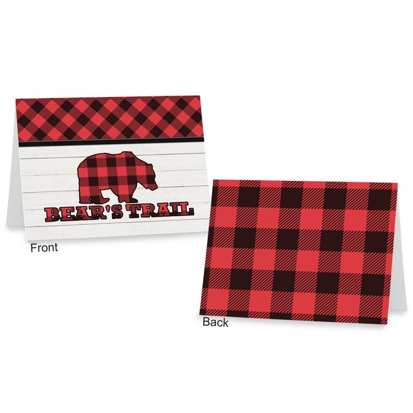 Lumberjack Plaid Postcard - Front and Back