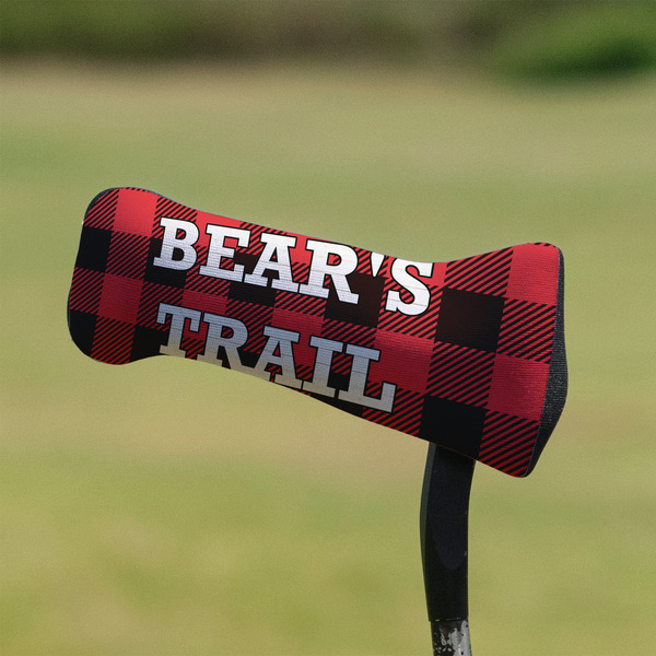 Lumberjack Plaid Putter Cover - On Putter