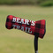 Lumberjack Plaid Putter Cover - On Putter