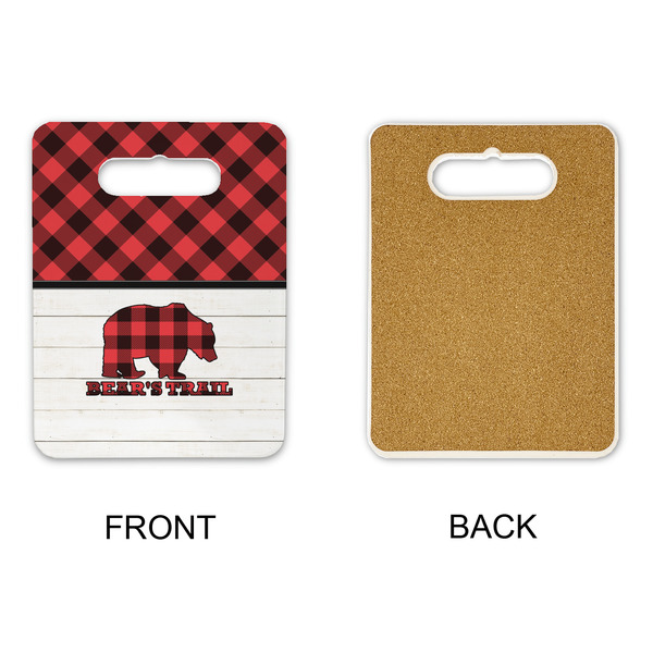 Lumberjack Plaid Rectangle Trivet with Handle - APPROVAL