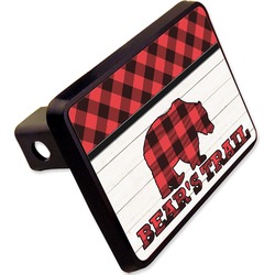Lumberjack Plaid Rectangular Trailer Hitch Cover - 2" (Personalized)