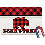 Lumberjack Plaid Rectangular Fridge Magnet (Personalized)