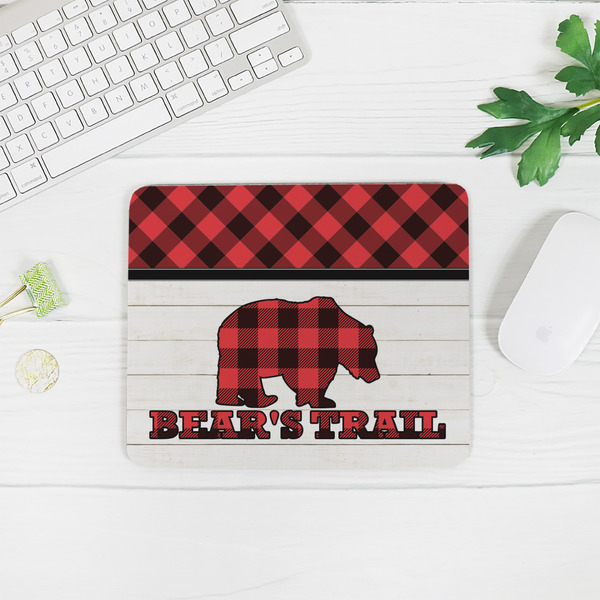 Lumberjack Plaid Rectangular Mouse Pad - LIFESTYLE 2