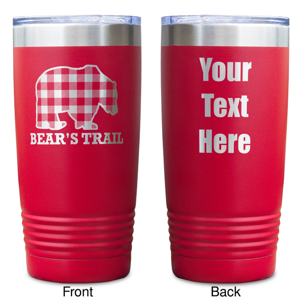 Lumberjack Plaid Red Polar Camel Tumbler - 20oz - Double Sided - Approval