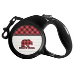 Lumberjack Plaid Retractable Dog Leash - Large (Personalized)