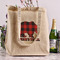 Lumberjack Plaid Reusable Cotton Grocery Bag - In Context