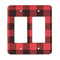 Lumberjack Plaid Rocker Light Switch Covers - Double - MAIN