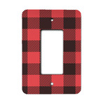 Lumberjack Plaid Rocker Style Light Switch Cover - Single Switch