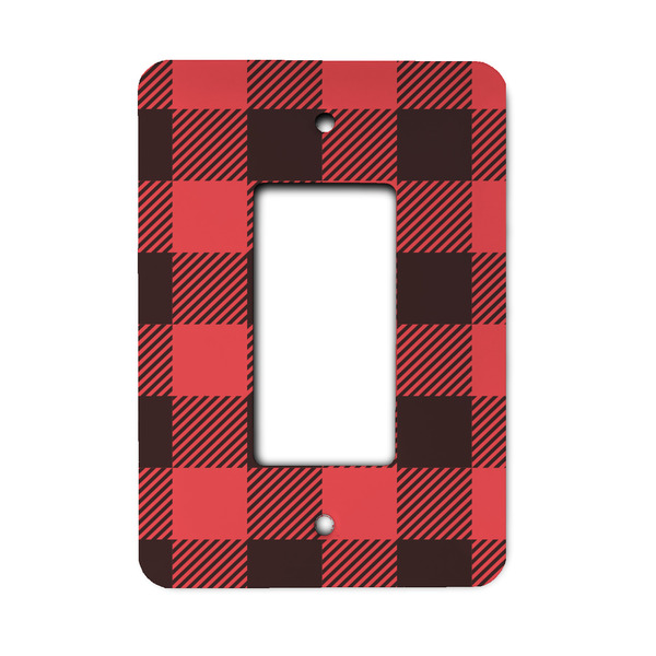 Custom Lumberjack Plaid Rocker Style Light Switch Cover