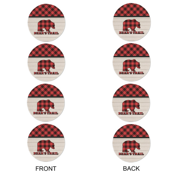 Lumberjack Plaid Round Linen Placemats - APPROVAL Set of 4 (double sided)