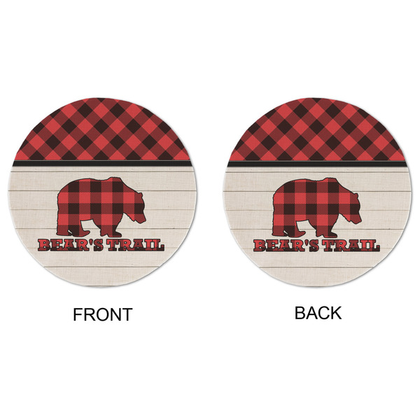 Lumberjack Plaid Round Linen Placemats - APPROVAL (double sided)