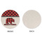 Lumberjack Plaid Round Linen Placemats - APPROVAL (single sided)