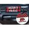 Lumberjack Plaid Round Luggage Tag & Handle Wrap - In Context