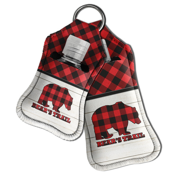 Lumberjack Plaid Sanitizer Holder Keychain - Both in Case (PARENT)