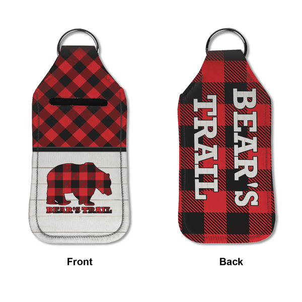 Lumberjack Plaid Sanitizer Holder Keychain - Large APPROVAL (Flat)