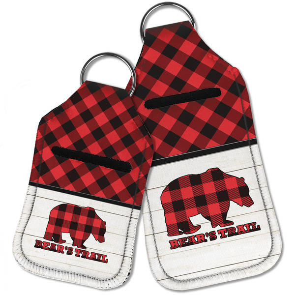 Lumberjack Plaid Sanitizer Holder Keychain - Parent Main