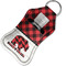 Lumberjack Plaid Sanitizer Holder Keychain - Small in Case