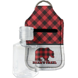 Lumberjack Plaid Hand Sanitizer & Keychain Holder - Small (Personalized)
