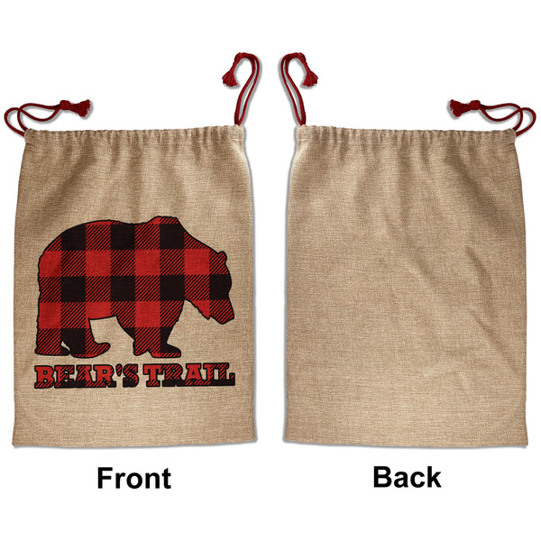 Lumberjack Plaid Santa Bag - Approval - Front