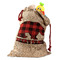Lumberjack Plaid Santa Bag - Front (stuffed w toys) PARENT