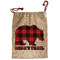 Lumberjack Plaid Santa Sack - Front (Personalized)