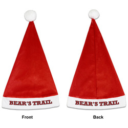 Lumberjack Plaid Santa Hat - Front & Back (Personalized)