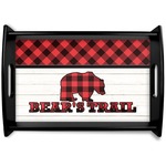 Lumberjack Plaid Wooden Tray (Personalized)