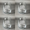 Lumberjack Plaid Set of Four Personalized Stemless Wineglasses (Approval)