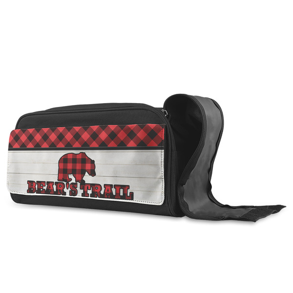 Lumberjack Plaid Shoe Bags - ANGLE (Open)