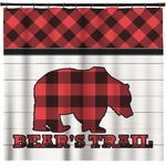 Lumberjack Plaid Shower Curtain (Personalized)