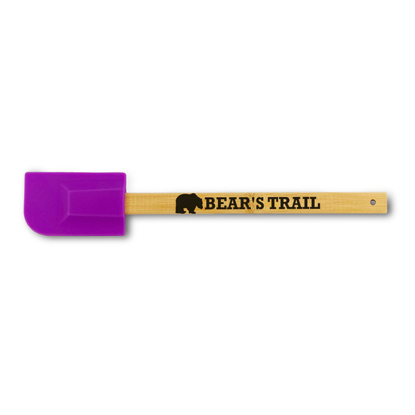 Custom Lumberjack Plaid Silicone Spatula - Purple (Personalized)