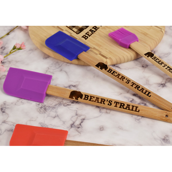 Lumberjack Plaid Silicone Spatula - Purple - Lifestyle