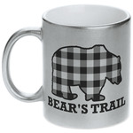 Lumberjack Plaid Metallic Silver Mug (Personalized)