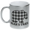 Lumberjack Plaid Metallic Silver Mug (Personalized)