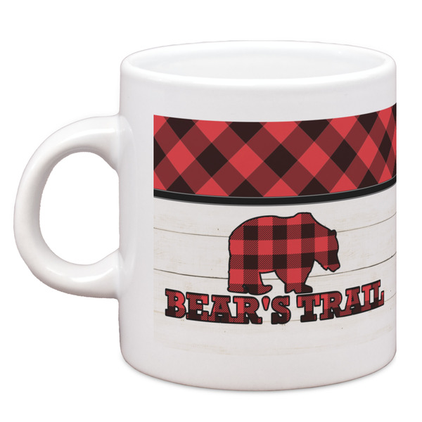 Custom Lumberjack Plaid Espresso Cup (Personalized)