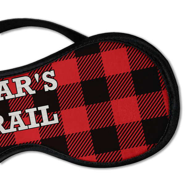 Lumberjack Plaid Sleeping Eye Mask - DETAIL Large
